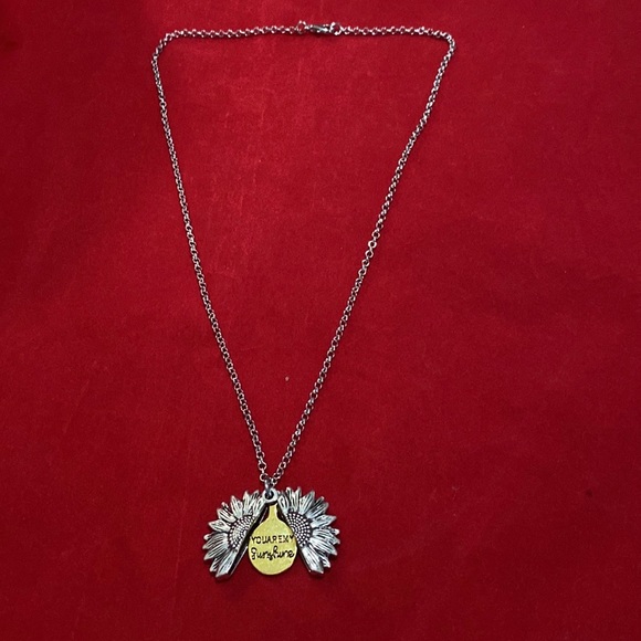 You Are My Sunshine Necklace Sunflower - Picture 5 of 10